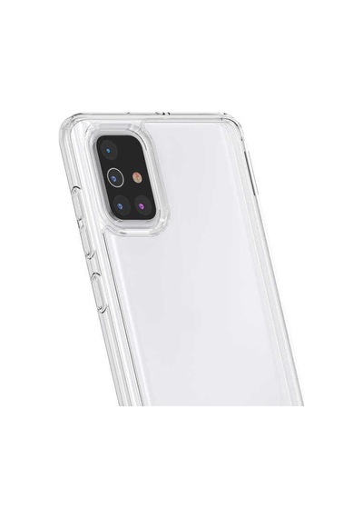 Galaxy A71 Kılıf Zore Coss Şeffaf Sert Silikon Kılıf Renksiz