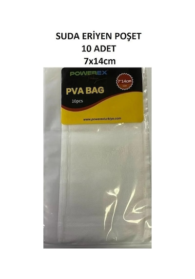 Powerex Pva Suda Eriyen Yemleme Poşeti 70x140mm 10 Adet