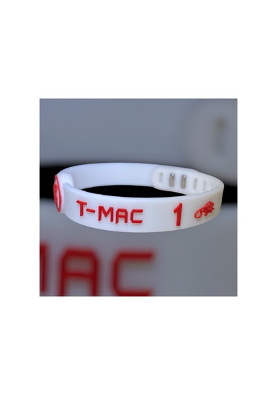 T-mac Tracy Mcgrady Ayarlanabilir Beyaz Basketbol Bileklik Beyaz Beyaz