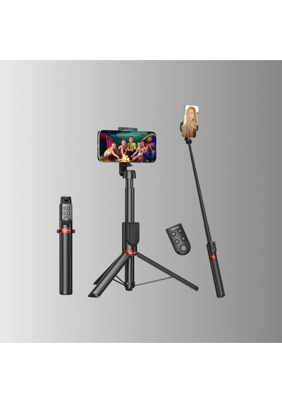 Uzatılabilir Tripodlu Selfie Çubuğu Dikey Ve Yatay Çekim, Uzaktan Kumandalı