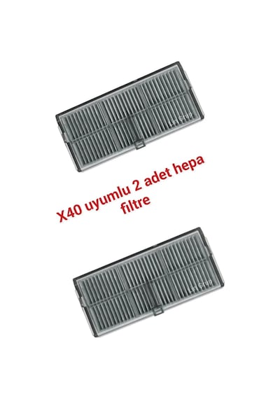 Dreame X40 Pro Ultra Ile Uyumlu Yedek Hepa Filtre 2 Adet Tek Renk