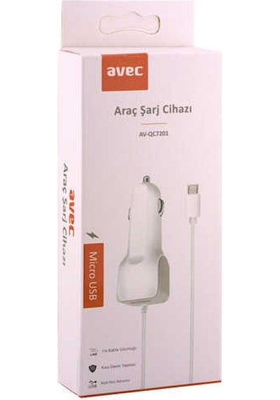 Avec Av-Qc7201 Mıcro Usb Araç Şarj Cihazı