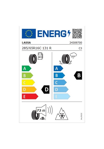 Lassa 285/65R16C 131R M+S 3Pmsf Multiways-C Dört Mevsim Lastiği 2026