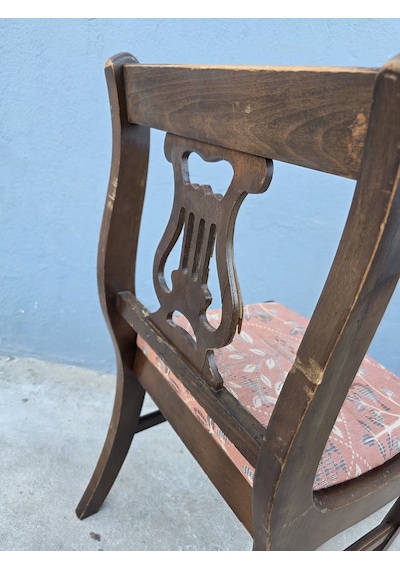 Vintage Masif Ahşap Yemek Sandalye 1 Adet Ac02 Çok Renkli