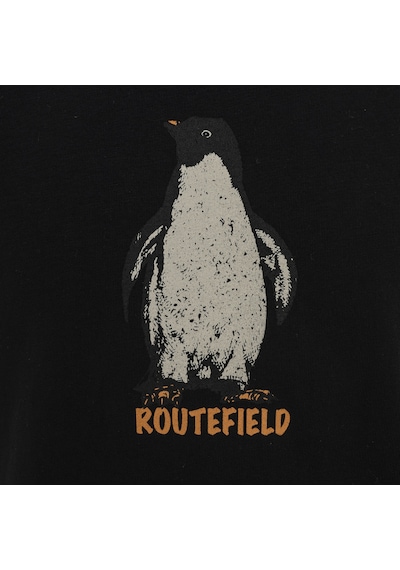 Routefıeld Routefield Çocuk Tişört Trey Kids Siyah 10010 Siyah