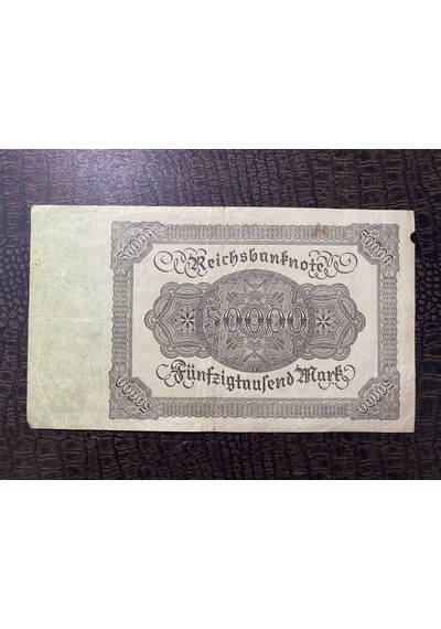 Almanya İmparatorluğu 50000 Mark Reichsbanknote Deutsches Reich 1908 Temiz - T Fine F