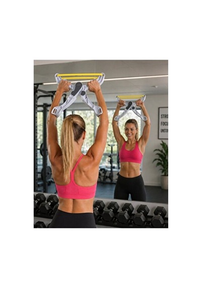 Geneloem Kol Omuz Göğüs Çalıştırıcı Dirençli Fitness Egzersiz Aparatı - Korbx...