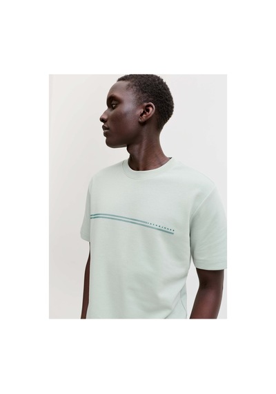 Jack & Jones Jcofusıon Chest Brand Tee Ss Crew Noos Mavi
