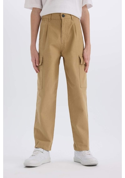 DeFacto Erkek Çocuk Loose Fit Standart Paça Gabardin Pantolon D3406A825SPBG739