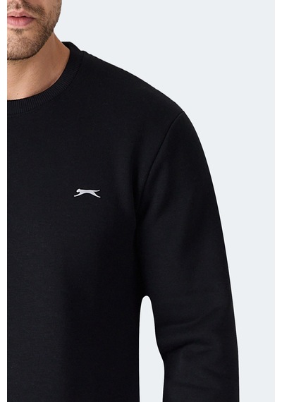 Slazenger Megar I Erkek Siyah Sweatshirt Siyah