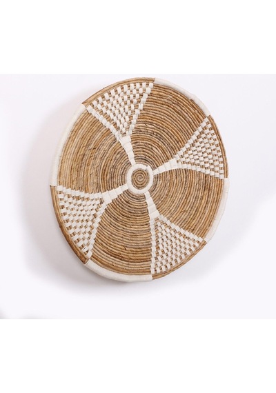 Peru 60x13 Cm Çap- Doğal Abaka Duvar Tabağı