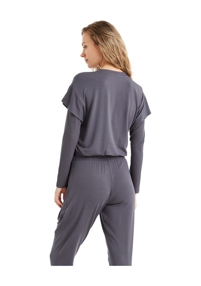 Blackspade Kadın Pijama Üstü 51641 - Antrasit