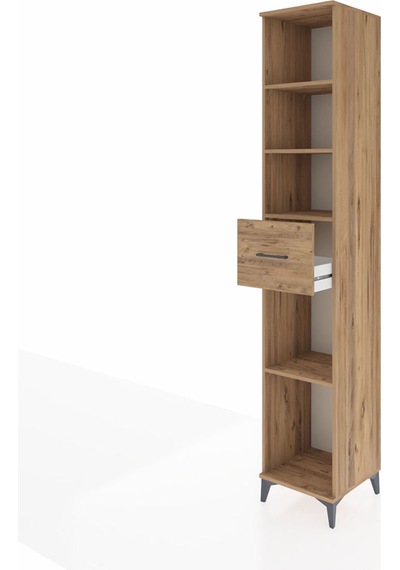 Hyperion Dolap 4 Raflı Tek Çekmeceli 44x44x243 Çam-çam Çam Hyperion Dolap 4 Raflı Tek Çekmeceli 44x44x243 Çam-çam Çam