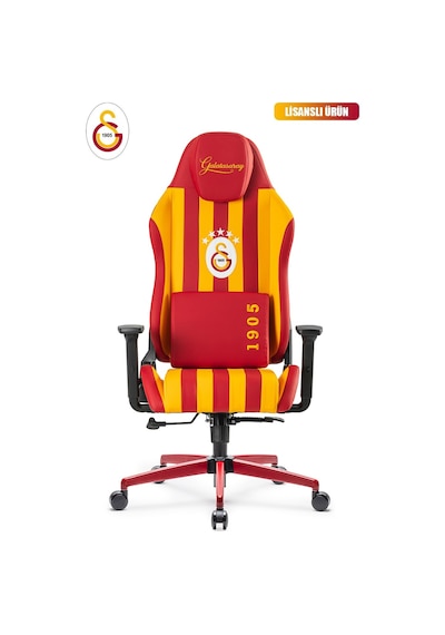 Fanchair X Galatasaray Çubuklu Lisanslı Oyuncu Koltuğu-102 Kırmızı