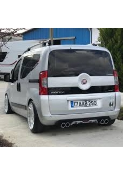 Fiat Fiorino Difüzör Arka Tampon Çift Çıkış Eksoz Gri