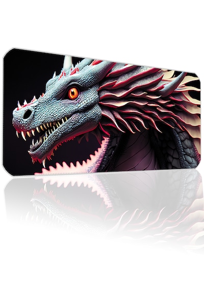 90x40cm Ejderha Xxl Büyük Boy İlyuka Gaming Oyuncu Mousepad