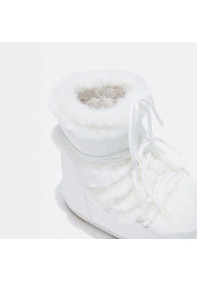 A002 Optical White Kar Botu Kadın 80d1409390-a002 Moon Boot Icon Low Faux Fur Optical White 36-41 Beyaz