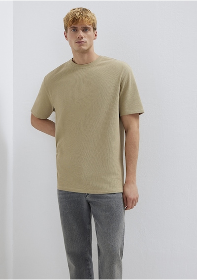 Mavi - Bej Basic Tişört 0613153-70204 Bej