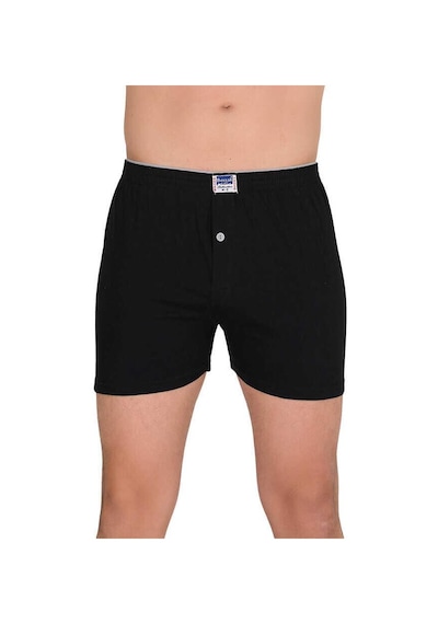 10 Adet Berrak Erkek Penye Boxer Short 1099 Siyah