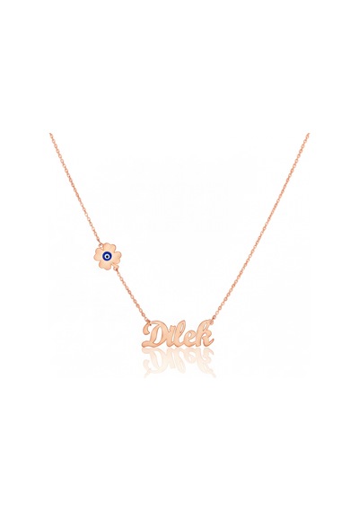 Şanslı İsim Gümüş Kolye - Rose Rose Gold