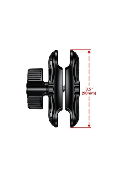 Çift Mandallı Aksiyon Kamera Bağlantı Aparatı Mafsal 9 Cm Siyah