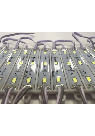 12v Beyaz 100 Adet Epoksili Modül Led Als-110b Beyaz