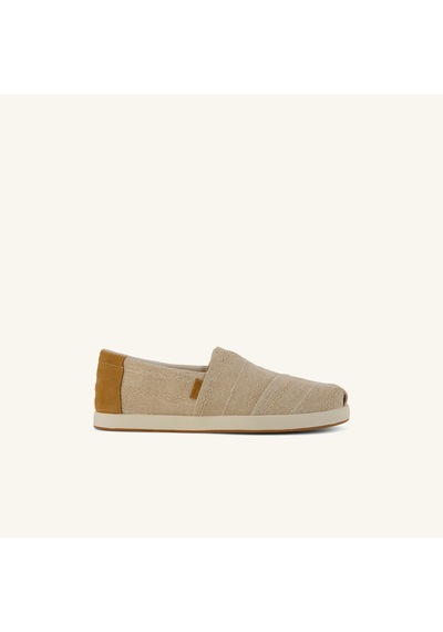 10023174 Natural Espadril Erkek 10023174 Toms Alp Fwd Natural Undyed Stitched Stripe