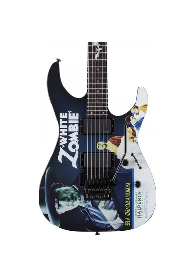 Esp Ltd Lkhwz White Zombie Kirk Hammett Signature Elektro Gitar Bela Lugosi Grafikli Koleksiyonluk Model