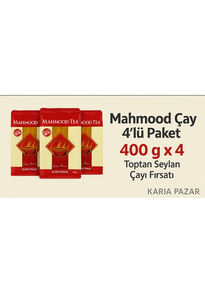 Mahmood Çay Seylan Çayı 4 x 400 G