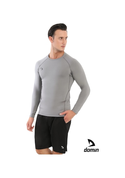 Hnc Sport Erkek Uzun Kol Compression Fitness Gym Body Tshirt Gri