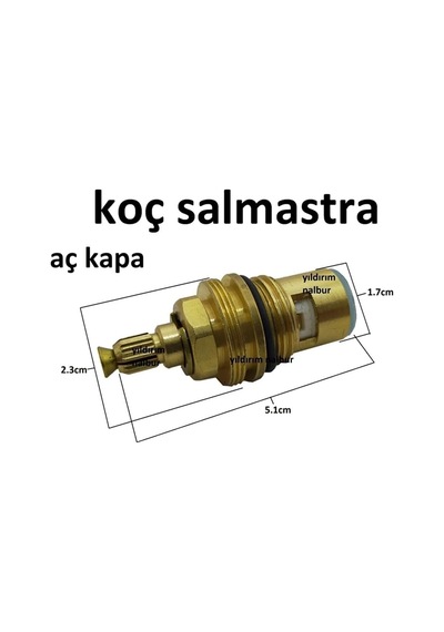Koç Salmastra Aç Kapa Musluk Içi Salmastıra Sarı Dişli Aç Kapa Model Diğer