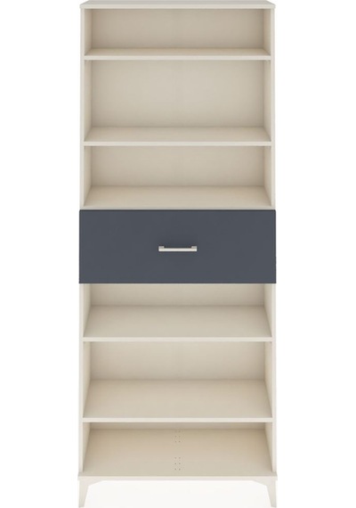 Arges Dolap 5 Raflı Tek Çekmeceli 88x30x221 Aytaşı-antrasit Aytaşı