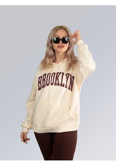 Metropol Stili Kapüşonlu Sweatshirt 001