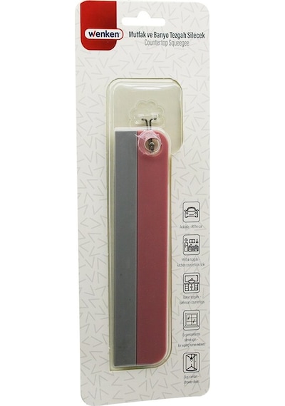 Mutfak-banyo Tezgah Oto-ev Pencere Silecek Camsil - Çekpas Sapsız - Tutacaklı Askılıklı 17.5cm Karışık/Çok Renkli