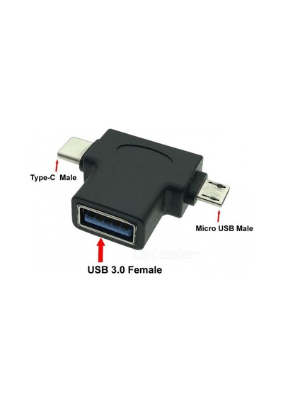 Usb 3.0 To Type C Micro Usb 3.1 Şarj Çevirici 4372A Adaptör Dönüş