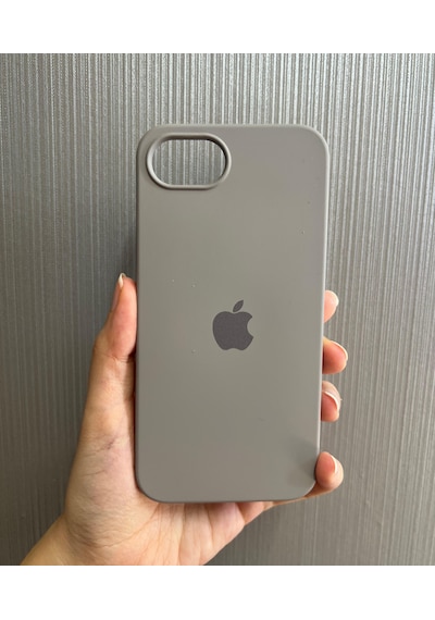 Apple Uyumlu iPhone 16e Logolu İçi Kadife Silikon Lansman Kılıf