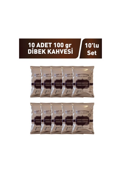 Nish Dibek Kahvesi 10 X 100 Gr Kavrulmuş Öğütülmüş