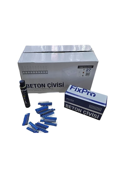 Fixpro 27 Mm Beton Çivisi 1 Koli Gaz Dahil