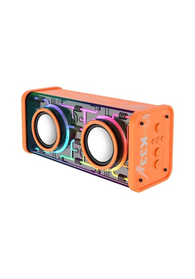K33 Double Blast Mech Cannon Bluetooth Hoparlör Rgb Aydınlatmalı 16w Süper Güçlü