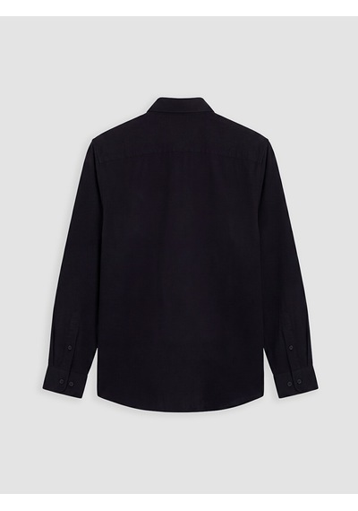 Lcwaıkıkı Classic Siyah Regular Fit Armürlü Erkek Gömlek Lcwaıkıkı Classic Siyah Regular Fit Armürlü Erkek Gömlek