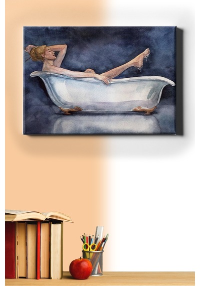 Webstyle Sayılarla Boyama Seti Kasnaklı Küvette Kadın 50 X 65 Cm