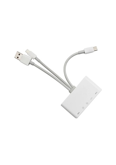 Ally 3 İn1 iPhone Uyumlu+usb C+ Usb A Kamera Okuyucu Kart Okuyucu- 5775