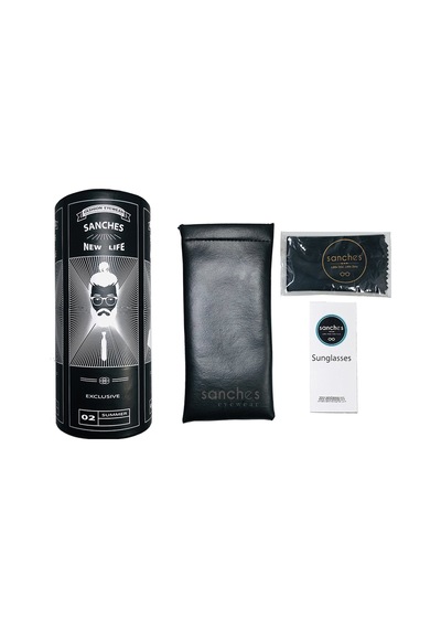 Sanches Oval Polarize Güneş Gözlüğü Siyah Çerçeve Kırmızı Cam 6005 Diğer