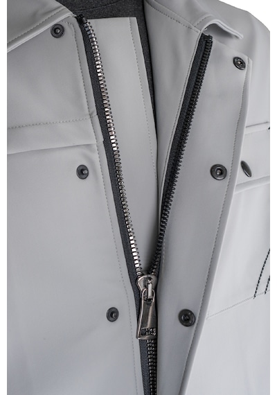 Goffra Erkek Metropole Modern Regular Fit Su İtici Teknik Ceket Gri M601-r0501-01