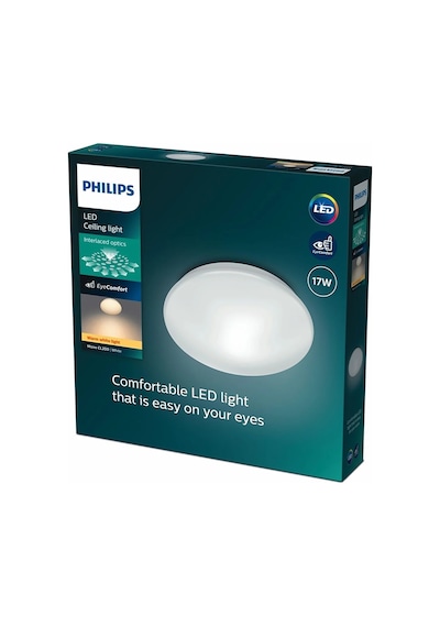 Philips 17w Moire 2700k Sarı Işık Cl200/ Led Plofonyer Armatür Beyaz