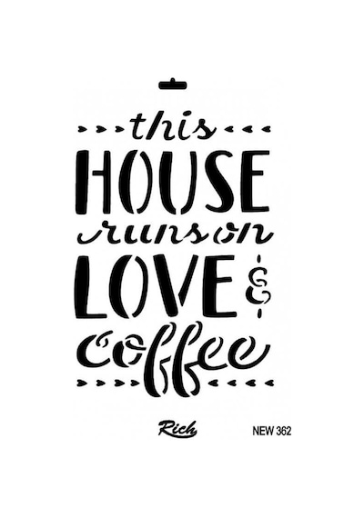 Rich New Seri N-362 Stencil 35x25 Cm - Elwm-289336 Renkli
