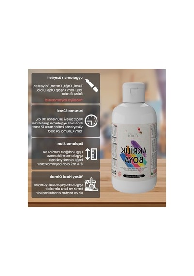 Koyu Yeşil Renk Akrilik Boya - 250 Gr 0,15 L