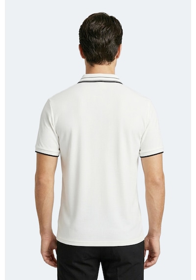 Slazenger Zınovıa Erkek Polo Yaka Beyaz Tişört