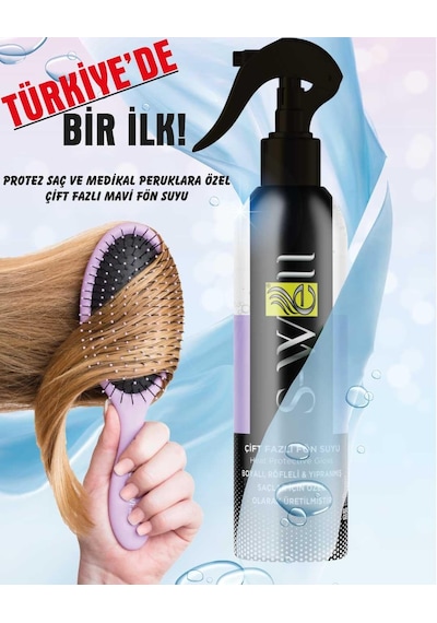 S-well Protez Saç Ve Medikal Peruklara Özel Çift Fazlı Mor Fön Suyu 400 Ml-5294
