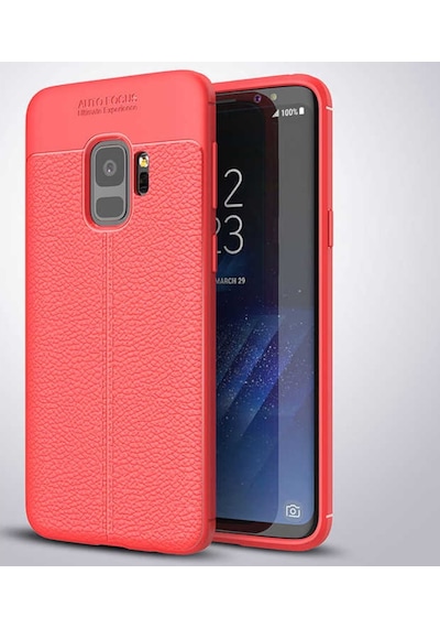 Samsung Galaxy Uyumlu S9 Kilif Deri Tarzi Niss Silikon Case 389468334